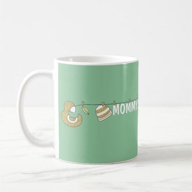 Classic coffee mug "Gold Bird Mum's Sippy Cup" (Left)