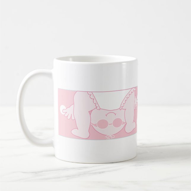 Classic coffee mug "Peek-a-Boo Mummy's Sippy Cup" (Left)