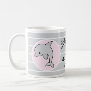 Classic coffee mug, Pink Dolphin Mummy's Sippy Cup