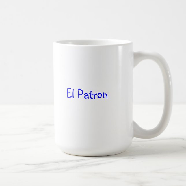 Classic coffee mug with "El Patron" (Right)