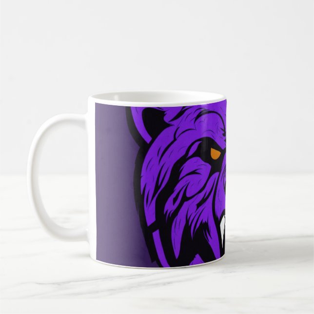 classic coffee mug with tiger face design (Left)