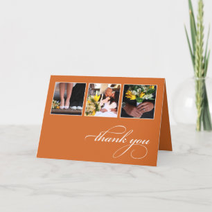 CLASSIC COLLAGE   WEDDING THANK YOU CARD