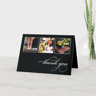 CLASSIC COLLAGE   WEDDING THANK YOU CARD