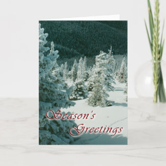 Classic Colorado Christmas Holiday Card