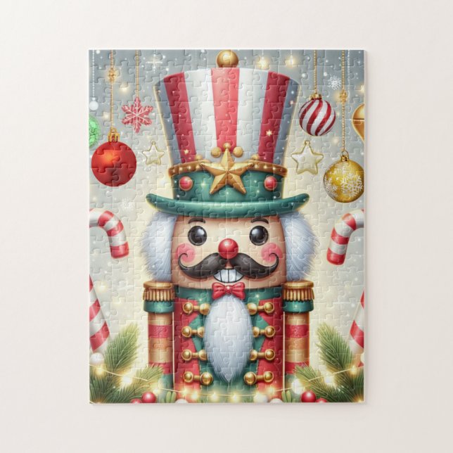 Classic, colourful, whimsical Christmas nutcracker Jigsaw Puzzle (Vertical)