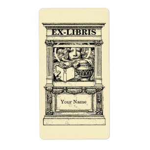 Classic Columns Frame Ex Libris Template