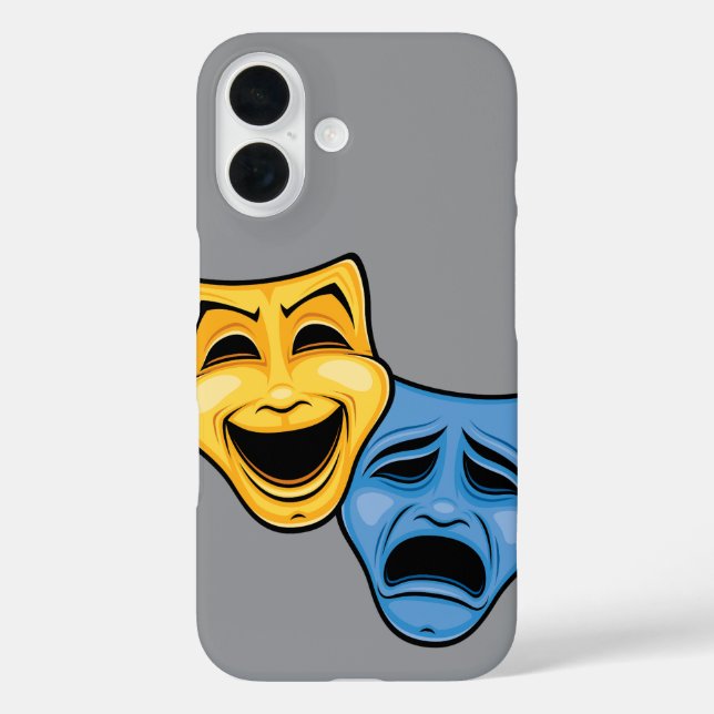 Classic Comedy And Tragedy Theatrical Masks Case-Mate iPhone Case (Back)