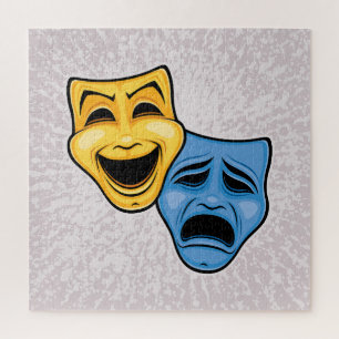 Classic Comedy And Tragedy Theatrical Masks Jigsaw Puzzle