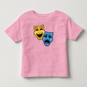 Classic Comedy And Tragedy Theatrical Masks Toddler T-Shirt