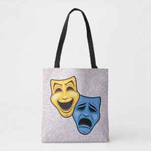 Classic Comedy And Tragedy Theatrical Masks Tote Bag