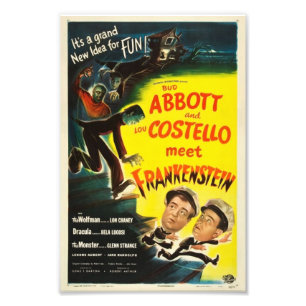 Classic Comedy Meets Classic Monster Photo Print