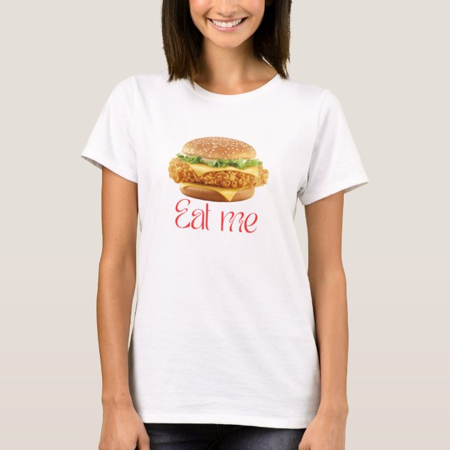 classic comfort T-Shirt with zinger Burger Design (Front)