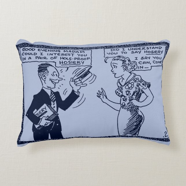 Classic Comic Art Indoor Accent Pillow (Front)