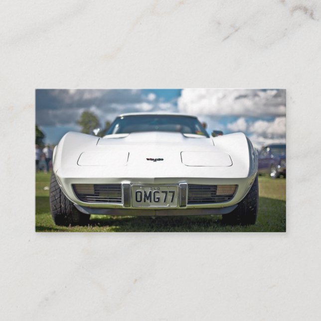 Classic Corvette Business Card for Automotive (Front)