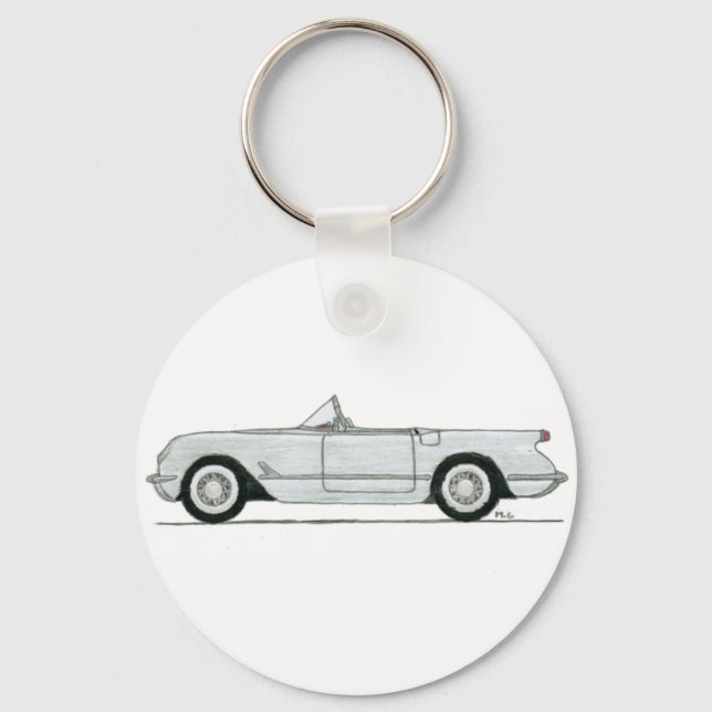 Classic Corvette Keychain (Front)