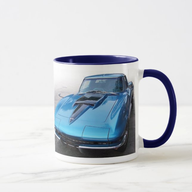 Classic Corvette Muscle Car Coffee Mug (Right)
