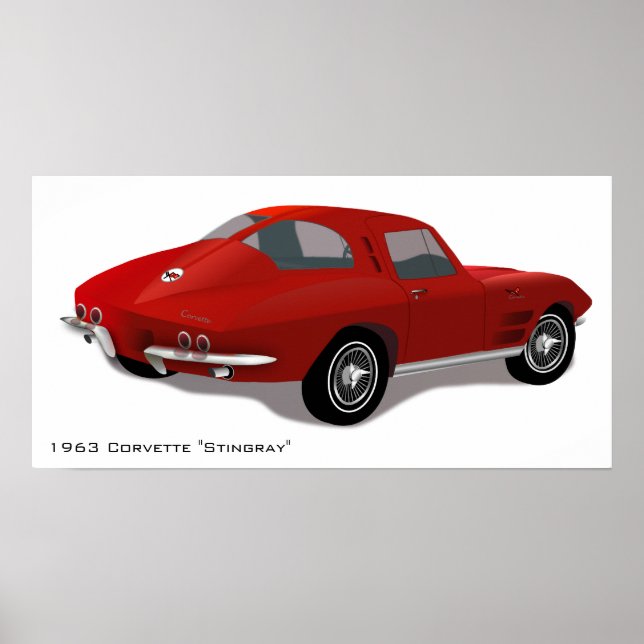Classic Corvette Stingray Poster (Front)