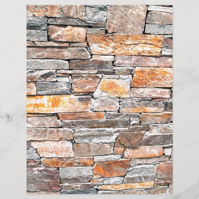 Classic country brick rock stone pattern (Front)