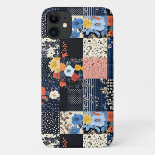 Classic Country Patchwork Quilt - Bold Botanicals iPhone 11 Case