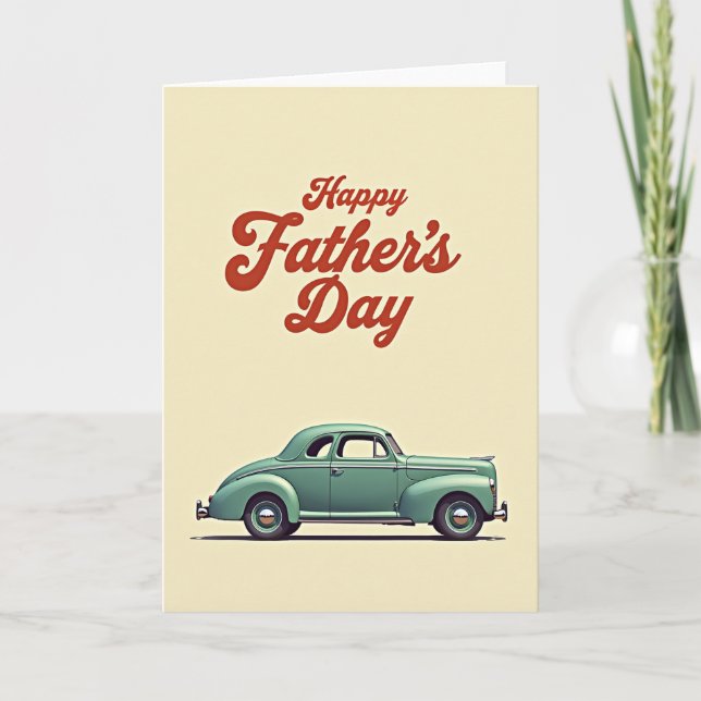 Classic Coupe Fathers Day Card (Front)