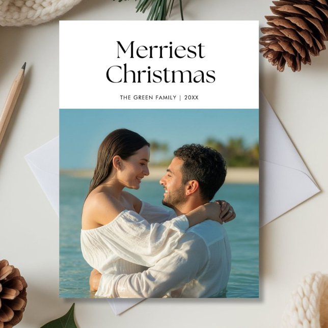 Classic Couple Holiday Season  Holiday Card (Creator Uploaded)