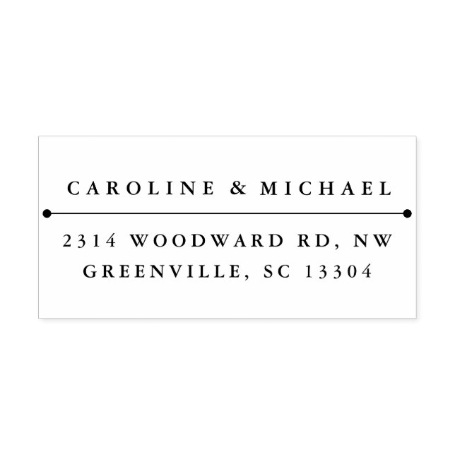 Classic Couples Return Address Self-inking Stamp (Design)