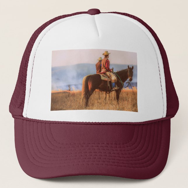 Classic Cowboy and Horse Cap (Front)