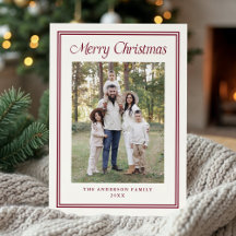 Classic Cranberry Double Border Frame 2 Photo