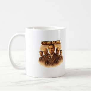 Classic Crime Drama Poster – Gritty Detective Ense Coffee Mug