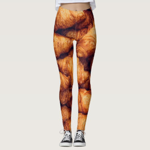 Classic Croissants Top View Delight Leggings