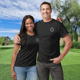 Classic Crossed Golf Clubs Monogram Initials T-Shirt