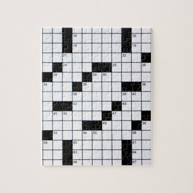 Classic Crossword Grid Jigsaw Puzzle (Vertical)
