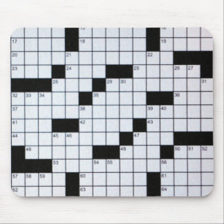 Classic Crossword Puzzle Grid mousepad