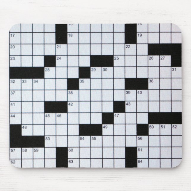 Classic Crossword Puzzle Grid mousepad (Front)