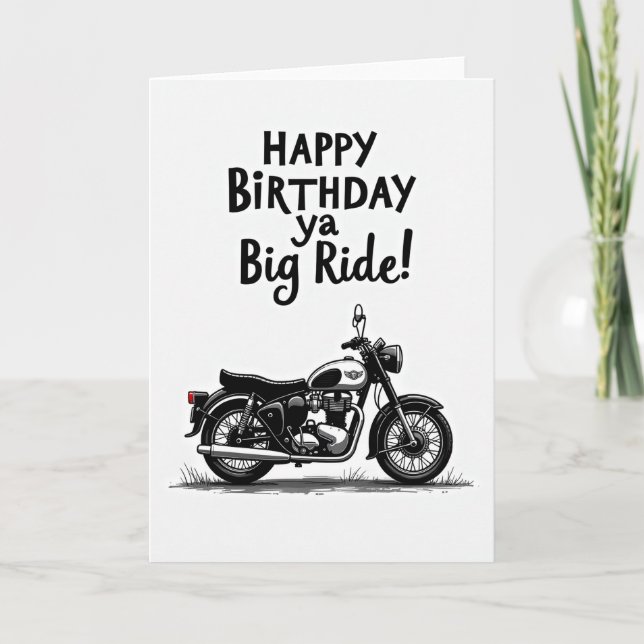 Classic Cruiser Birthday Card (Front)