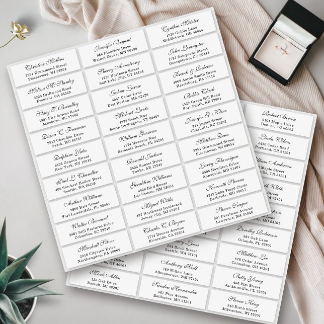 Classic Cursive Font Wedding Guest Address Label (Creator Uploaded)