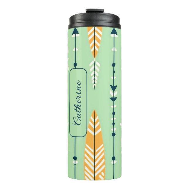 CLASSIC CUSTOM  BOHO PATTERN DESIGN  THERMAL TUMBLER (Front)
