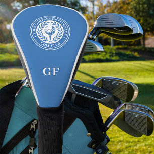 Classic Custom Monogram Golf Head Cover Blue