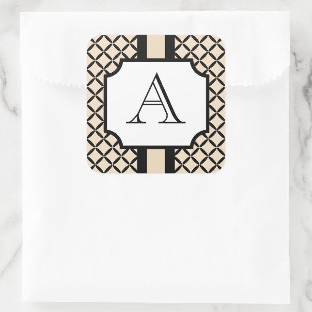 Classic Custom Monogrammed Stickers (Bag)