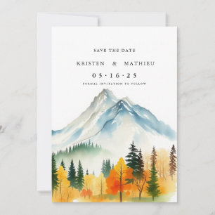 Classic Custom Mountain Save The Date