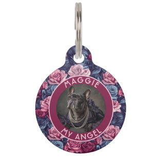 Classic Custom Pet Owner Gift Idea Rose Tag