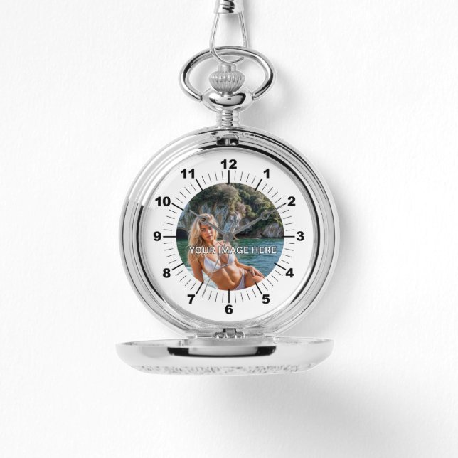 CLASSIC! 🕰️ Custom Silver Pocket Watch (Front)