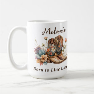Classic Customisable Born to Line Dance Mug