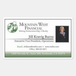 Classic Customisable Business Card Label