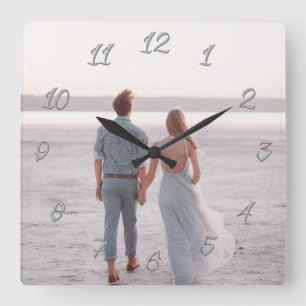 Classic Customisable Photo Gift Square Wall Clock