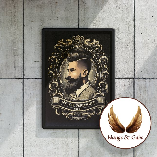 Classic Cuts: Vintage Barbershop Poster (Customize this vintage barbershop poster)