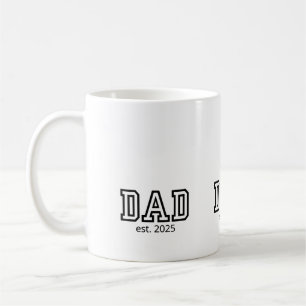 Classic Dad Established Custom Year New Father Coffee Mug