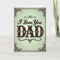 Classic Dad Mahogany Card