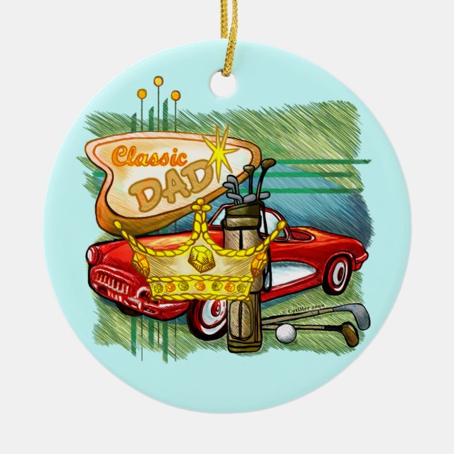 Classic Dad  ornament (Front)