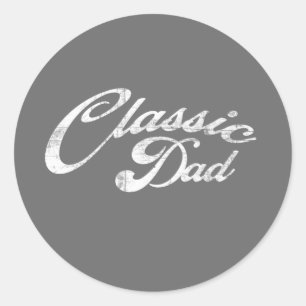 Classic Dad  Round Sticker